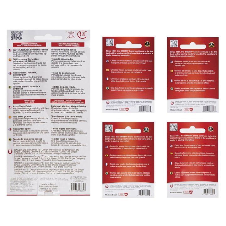 Pack of 21 Assorted Needles - SINGER® Needles