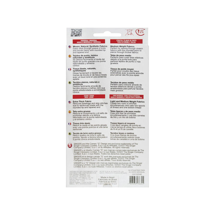 Pack of 21 Assorted Needles - SINGER® Needles