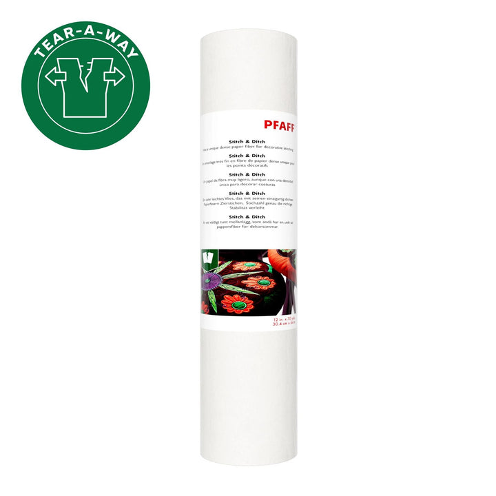 PFAFF® Tear-a-Way Stitch-in-Ditch Stabilizer 12 Inches x 70 Yards