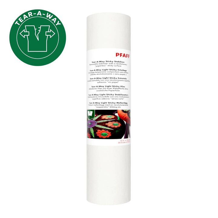 PFAFF® Tear-a-Way Sticky Stabilizer 12 Inches x 10 Yards